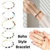14k Gold Plated Adjustable Bracelet Gold Color Crystal Bracelet Open Cuff Bangle  Minimalist Style