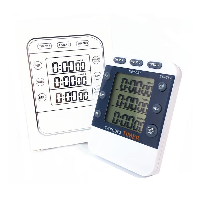 YS YS-382 3-Channel Digital Kitchen Timer