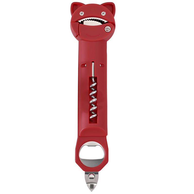 

Non-slip Bottle Opener Adapts To Different Bottle Mouths, Red Wine and Beer Stubborn Bottle Caps, and Easily Opens The Artifact красный
