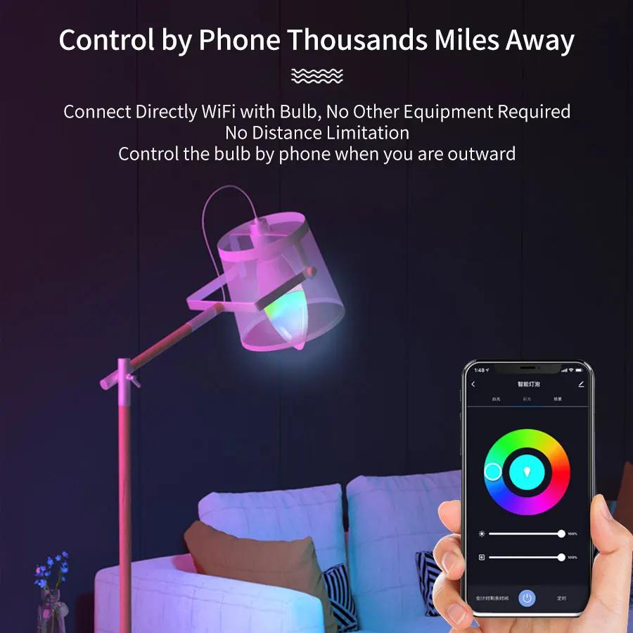 Tuya Wifi Led Bulb E14 220V Smart Life Candle Light with RF 2.4G Remote Group Control Alexa Google SmartThings Dimmable RGB Lamp