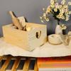 Creative Deco Boite Rangement en Bois - 30 x 20 x 14 cm (+/- 1 cm) - Non Peint - avec Couvercle - Boite en Bois - Boîte Caisse Malle