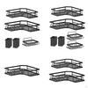 Corner Shower Rack Stable Bathroom Organizer for Home 5pc