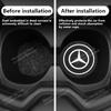 Car Interior Leather Coaster Anti-noise Water Cup Pad For Mercedes Benz AMG GLE GLS CLA CLE GLC CLS GLA W203 W206 W220 W205 PQRST1
