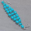 Santa Rosa Turquoise Oval Shape Gemstone Bracelet Adjustable Link Jewelry 9"