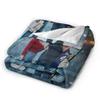 Fuori dal Campus Coperta di Peluche Coperte Plaid Divertenti per la Casa Trapunta Sottile di Peluche,