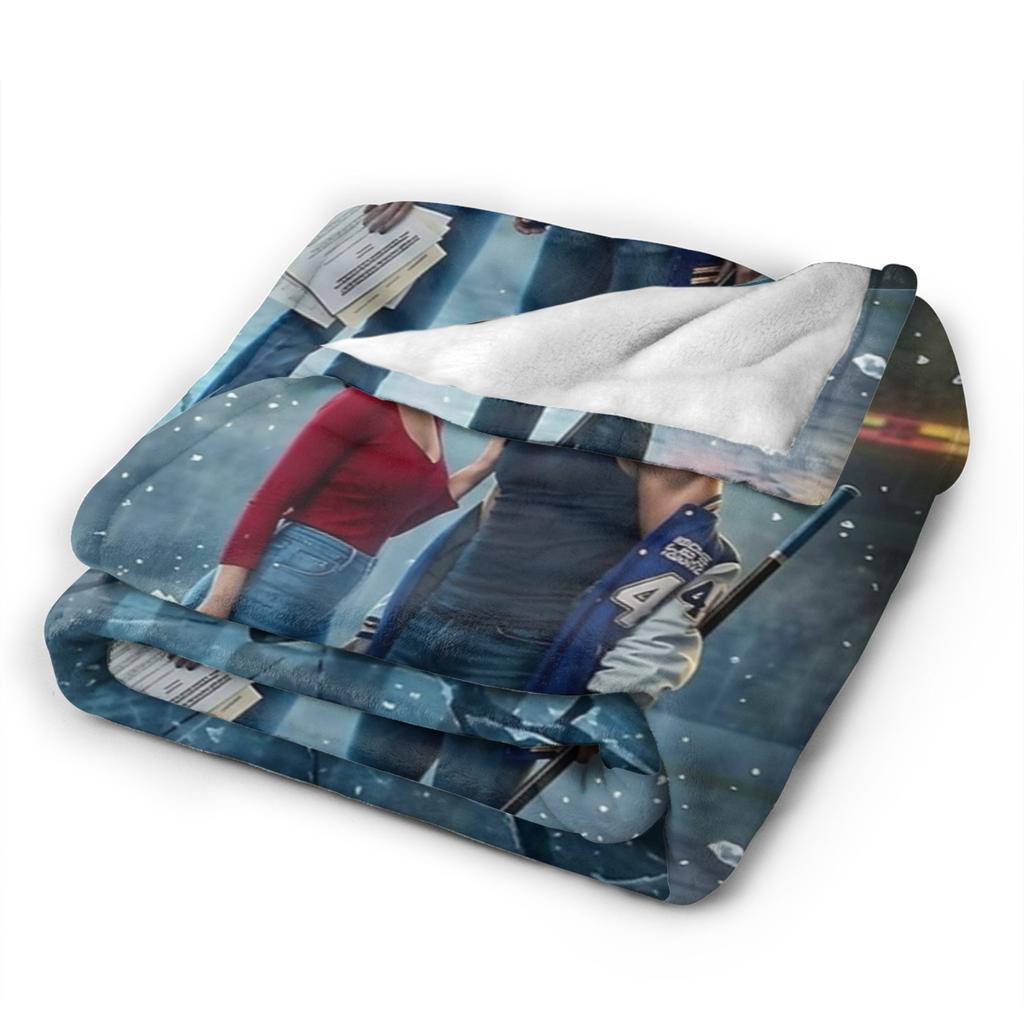 Fuori dal Campus Coperta di Peluche Coperte Plaid Divertenti per la Casa Trapunta Sottile di Peluche,