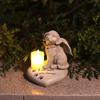 Pet Angel Dog Gravestone: Resin Garden Statue Ornament