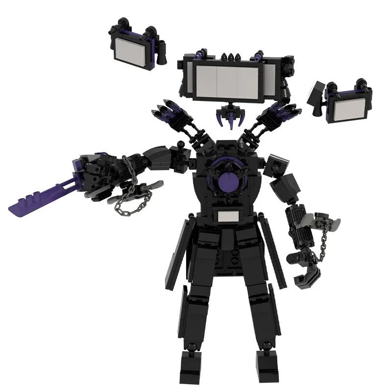 Skibidi Toilet Building Blocks Zombie Skibidi Toilet Logo The Audio Man And Camera Titan Man Building Block DIY Bricks Toys