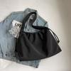 IELGY Fashion Simple Underarm Bag Casual Drawstring Canvas Large Capacity Tote Bag