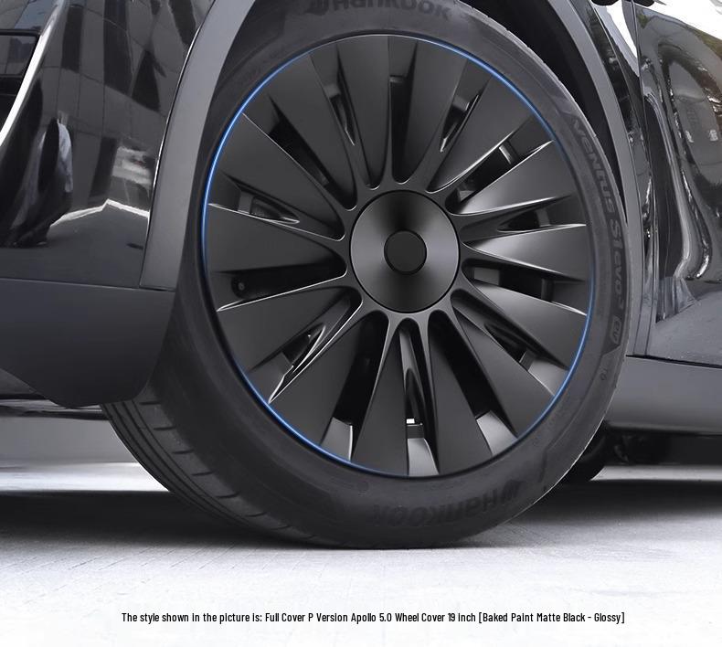19-Inch Model Y Tesla Hubcaps: Sun God Full-Edge Covers for Modification