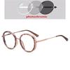 0 -0.5 -0.75 To -6.0 Round Myopia Glasses With Prescription 1.56 Aspheric Blue Blocking Light Student Computer Optical Spectacles