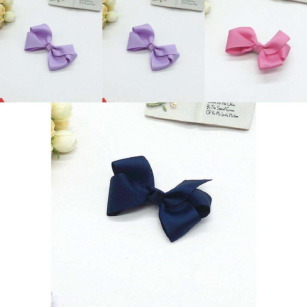 Dětské sponky do vlasů s modrou stuhou a motýlí mašlí pro dívky, dárkové balení