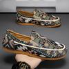 2024 New Summer Printing Pattern Loafers For Men Fashion Causal Flats Shoes Sports Walking Sneakers Zapatillas Hombre