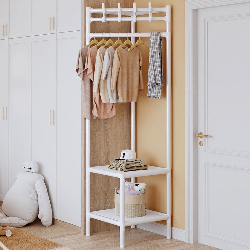 Corner Shelf Luxury Clothes & Hat Hanging Storage Rack - Space-Saving Detachable Wall Organizer for Shoes & Hats