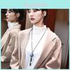 Exquisite Korean Style Crystal Flower Necklace For Women With Chic Long Beaded Chain