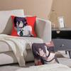 Anime R-Raze Chainsaw Sexy Pillow Case Silky Short Plush with Invisible Zipper Dustproof Sofa Cushion Cover for Home Decor