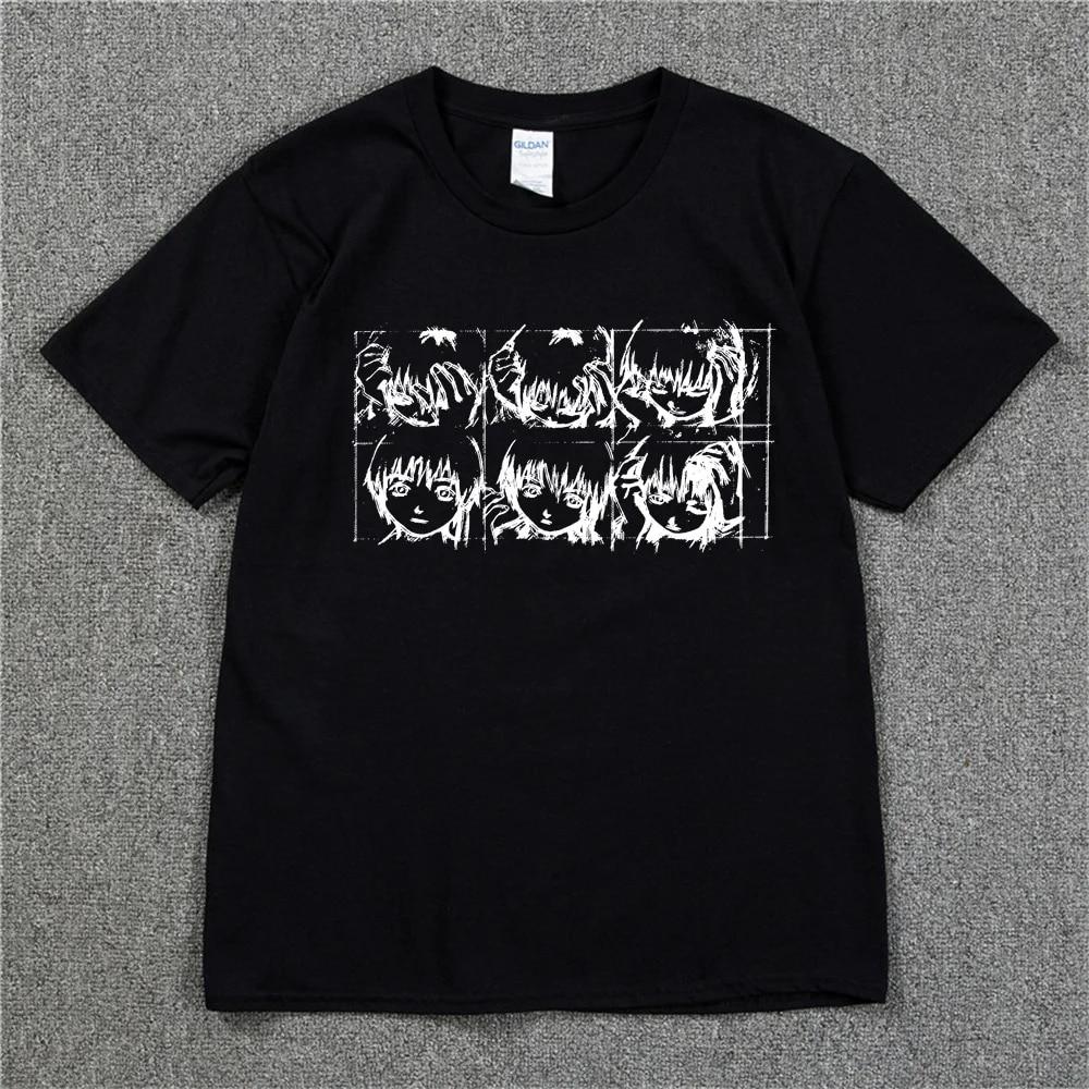 

Japanese Anime Cartoon Harajuku Funny T-Shirt Unisex s Casual Tshirt Unisex Summer Loose Hip Hop Swag tee Skateboard t shirt