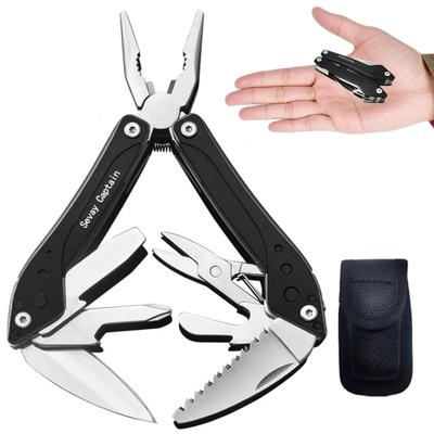 Sevay Captain Mini und aus 420er Edelstahl Scharf und inklusive Aufbewahrung Perfekt für Auto-DIY und mehr Mehrfachzange, Werkzeug, 10-in-1, Leichtgewicht,