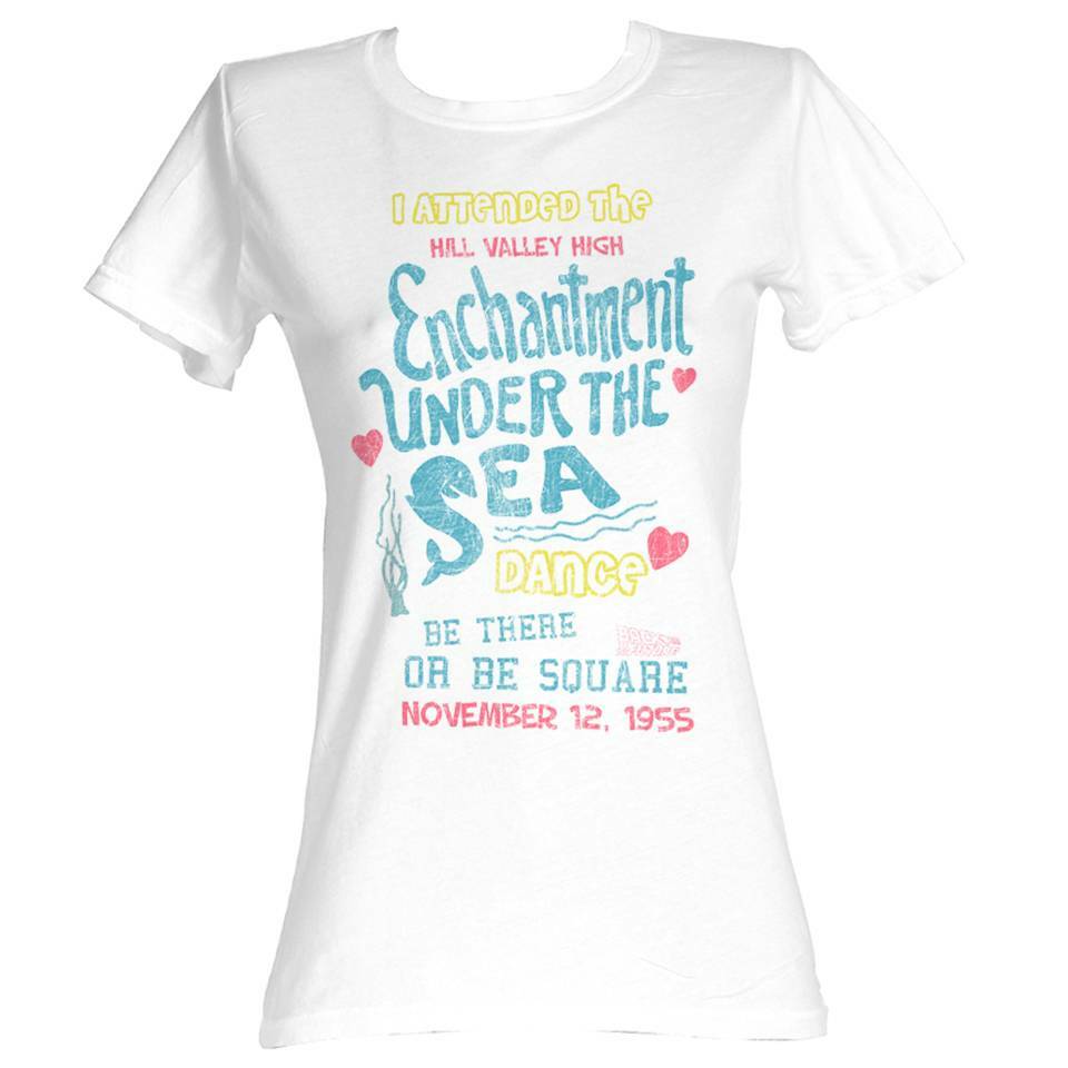 Back to the Future Enchantment White Junior Women's T-Shirt