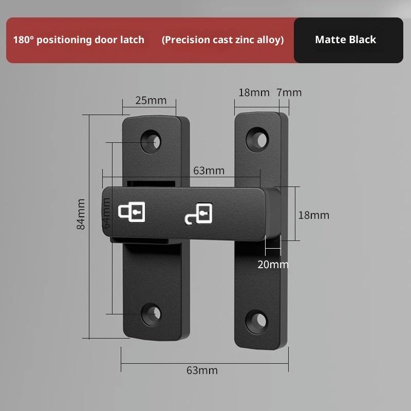 Riegel Riegel Innentür Nicht-Stanz Türschloss Badezimmer Schiebetür Schnalle Schiebetür Schnapper Altmodisch Aufputz Zimmertür