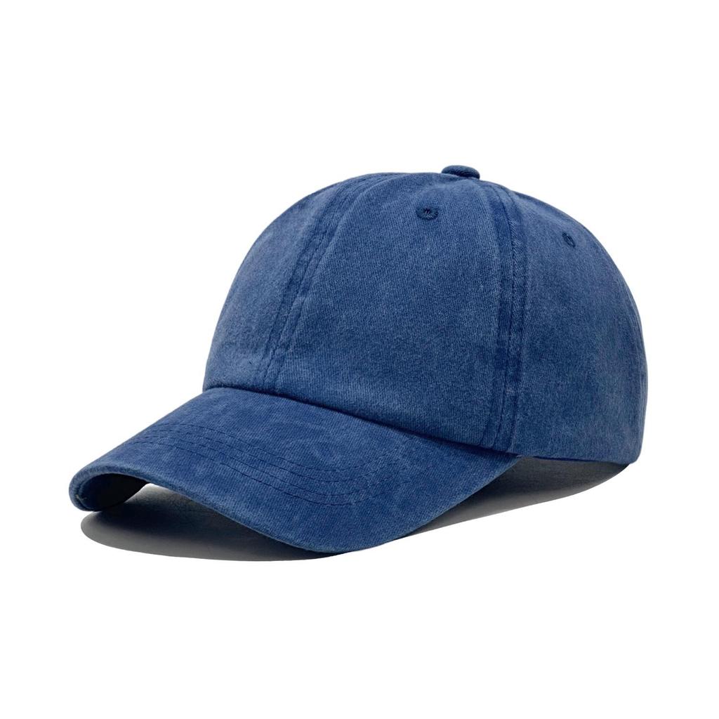 Pure Cotton Washed Baseball Cap: Breathable, Soft, UV Protection, Duckbill Design, Quality Assured Embroidery.