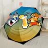 Tom And Jerry Sweet Outdoor Automatic Umbrella Compact 8-Rib Design Compact Design for Women/Men Fashion Lovers Wedding Party Gift