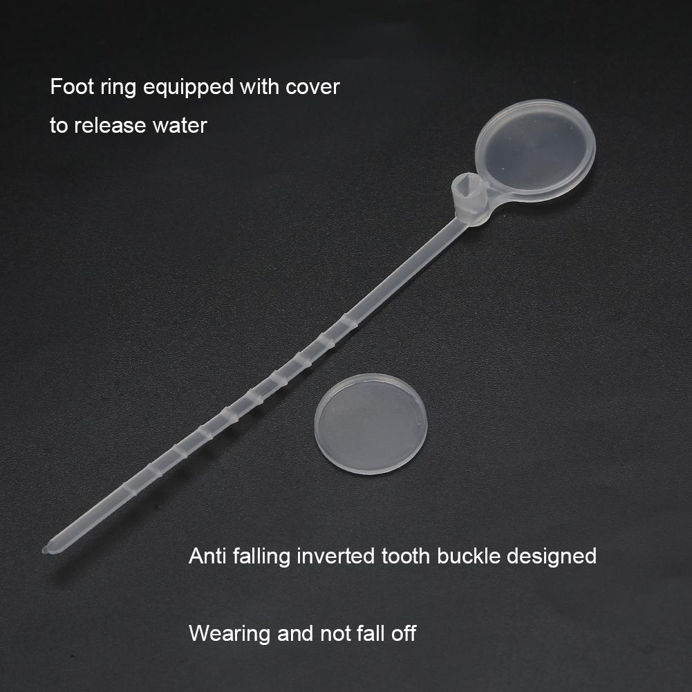 100PCS PP Anti Falling Durable Good Toughness Bird Foot Ring with Cover for Chickens Ducks Geese Livestock Farm