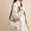 Bolsa de Lona Lisa Simples para Mulheres, Nova Multifuncional Casual Impermeável Portátil Moda Ombro Único Transversal Bolsas