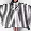 New Retro Stripes Hairdressing Bibs Non-Stick Hair Breathable Baking Apron Comfortable Hairdressing Supplies