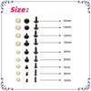 1000set Black Safety Eyes with Washers for Crochet Plush Dolls Stuffed Animals Teddy Bear Crochet Craft DIY Doll Plastic Eyeball