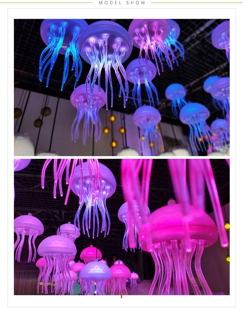 Color-Changing LED Jellyfish Pendant Light for Restaurant or Outdoor Tree Decor
