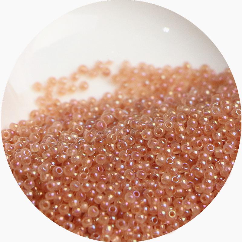 2mm Irisierende Glas-Samenperlen: Cremige Wolke für DIY Schmuck & Armbänder