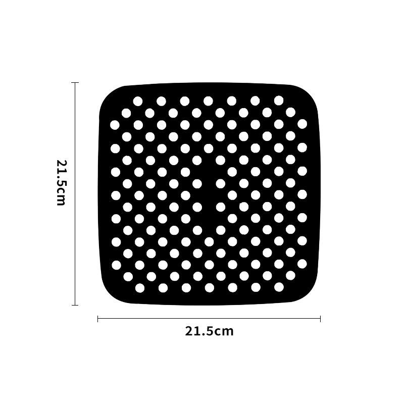 

1 шт. квадратный/круглый коврик для аэрофритюрницы, многоразовый силиконовый коврик для аэрофритюрницы, теплоизоляционная подкладка, силиконовый коврик для аэрофритюрницы