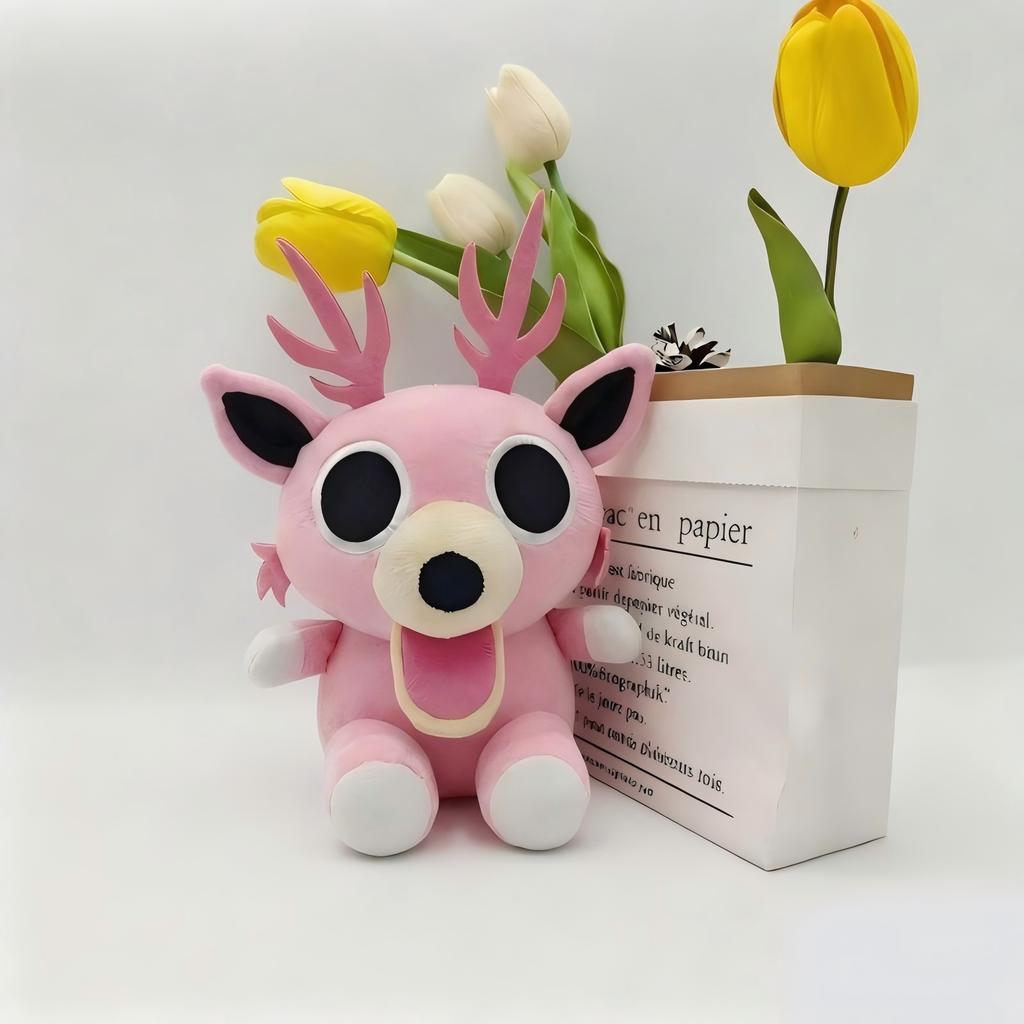 NEW 99 Nights In The Forest Deer Plush Cartoon Baby Deer KEYCHAIN Plushie Doll Game Peripherals Bag Stuffed Decor Toy Fans Gift