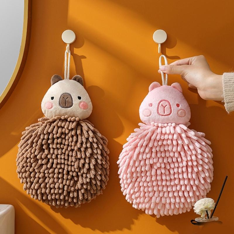 Soft Chenilles Hand Towels for Bathroom Kitchen Quick Dry Decorative Hand Bath Towels Hanging Hand Drying Towel with Loop