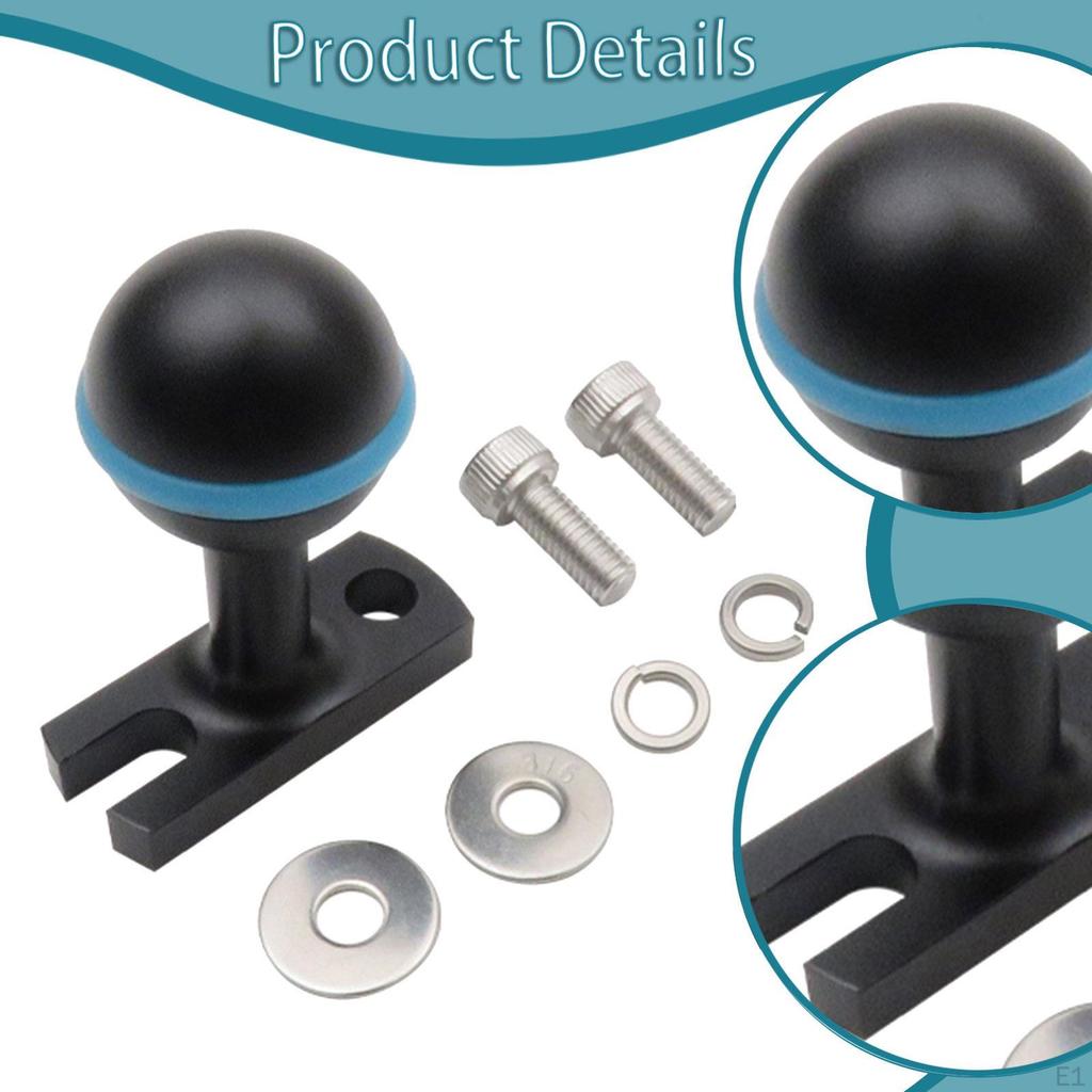 Ball Head Adapter Joint Bracket Universal,Multi Function Aluminum Alloy Fixed Mount Diving