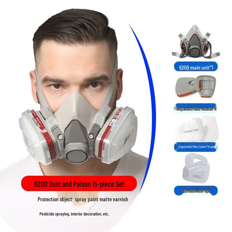 Industrielles Halbgesichts-Gasmasken-Set