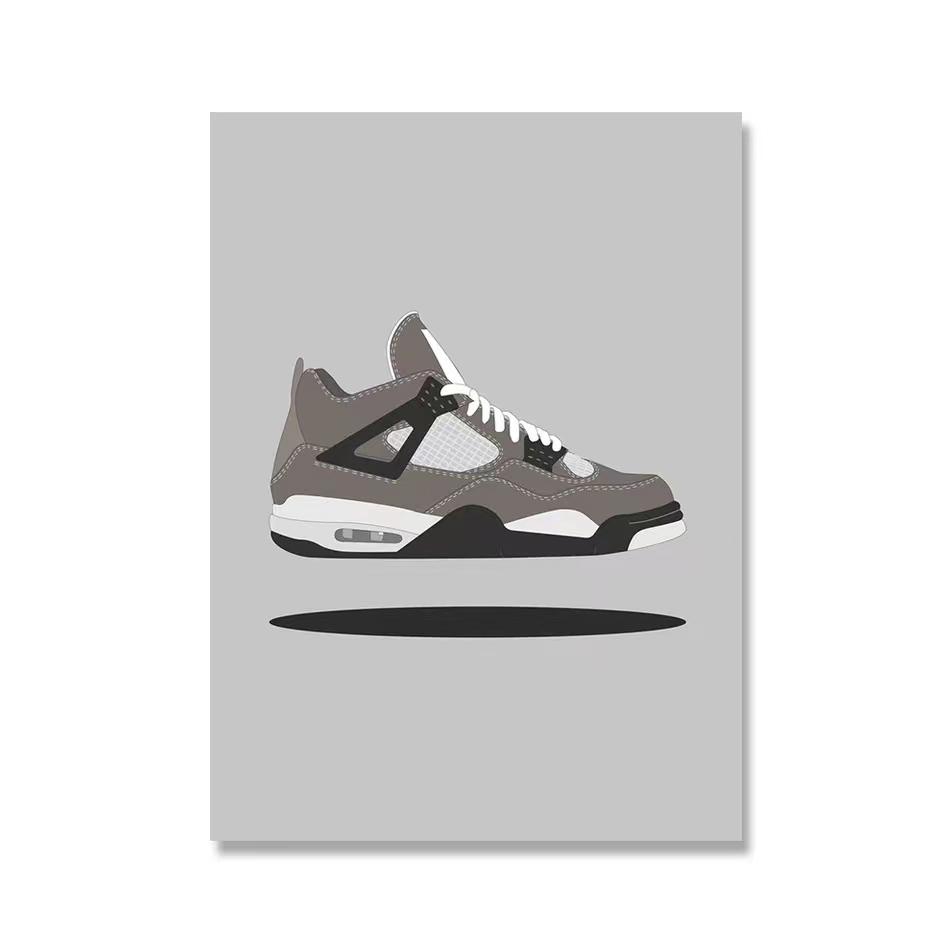 

Кроссовки в стиле фанк, элитная брендовая модная обувь, настенная живопись на холсте, постеры на скандинавскую тему и принты, картинки для декора гостиной 21x30cm No Frame