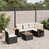 VidaXL Garden Lounge Set with Cushions 6 Pcs, Patio Sofas, Patio Furniture Set, Outdoor Furniture, Black 3259221