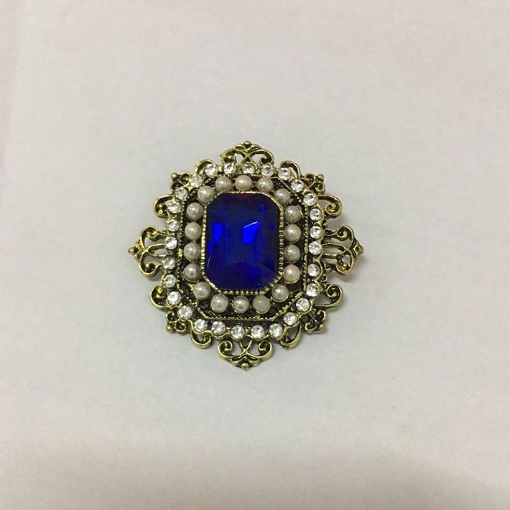 High End Fashion Retro Rhinestone Bohemian Style Brooch Clothing Accessories