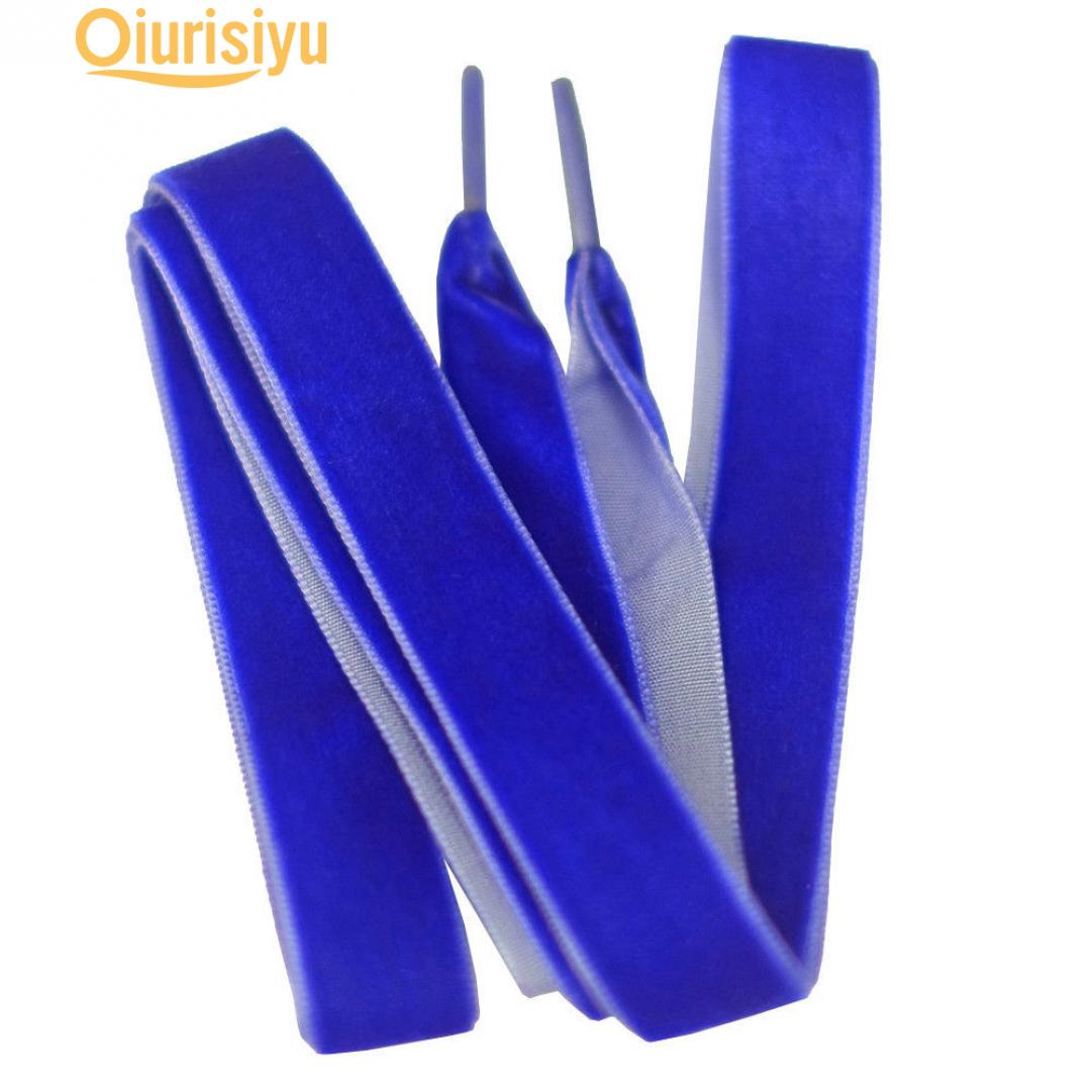 

Женские бархатные шнурки для танцевальной обуви сапфир синий