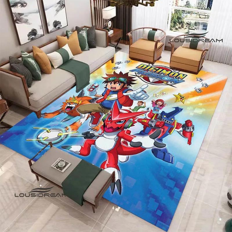 3D Digimon Cartoon Printed Carpet Non-slip Carpet Yoga Mat Carpets for Living Room Area Rug Home Bedroom Decor Birthday Gift