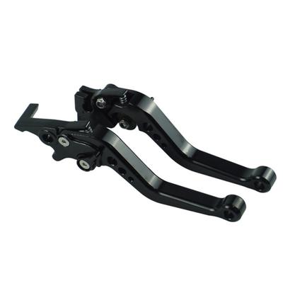 1 Paar Motorrad Kupplung Bremsgriff Hebel Barsch, CNC Aluminiumlegierung Multi-Position einstellbar