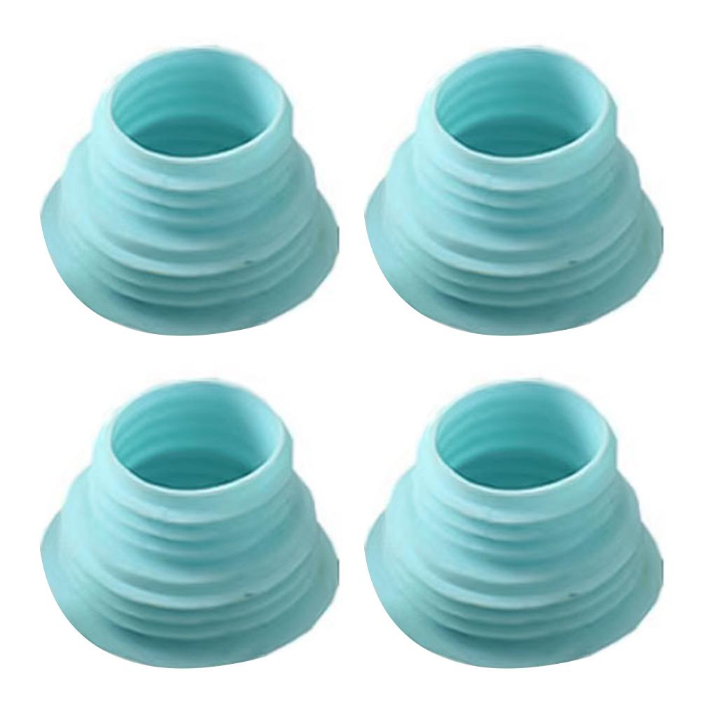 

4Pcs Plastic Drain Pipe Hose Wash Machine Pipe Connector Tools Sealing Plug Trap Anti-odor Telescopic Sewer Pipe Accessories зелёный