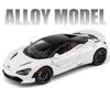 1:24 McLaren 720S Legeringsracerbilmodell Støpt metall Sportsbilmodell Simulering Lyd og lys Samleobjekter Barneleker Guttegave