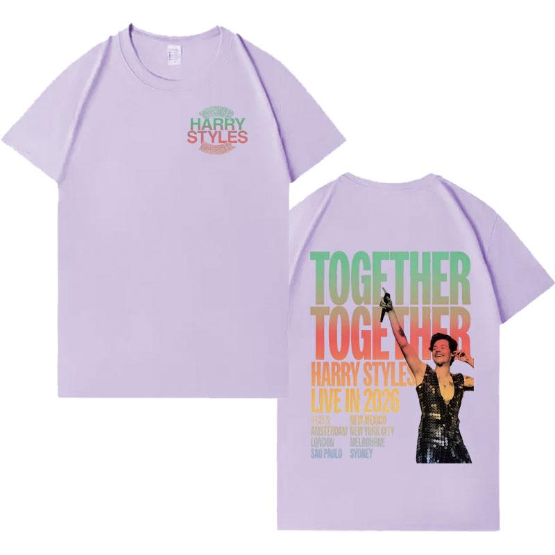 2026 Chanteur Harry Styles T-shirts Graphiques Tendance Album Esthétique Coton T-shirt Hommes Femmes Décontracté Oversize T-shirt Cadeau Fans