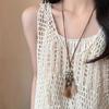Premium Sense Original Homemade, Korean Version Ins Ocean Patrick Star Long Necklace Niche Retro Adjustable Sweater Chain
