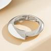 Ingemark 4 Styles Luxury Punk Heavy Metal Chunky Spring Bangle for Women Hip Hop Open Wide Cuff Bracelet Steampunk Jewelry Men