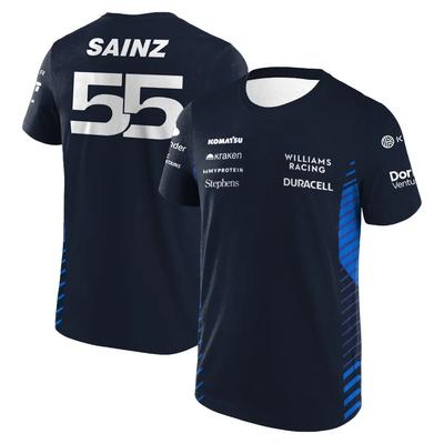 Evento Sportivo Estremo all'Aperto Ciclismo Alban Fans F1 Williams Racing T-shirt 2025 Ultima Estiva da Uomo Stampa 3D T-shirt Top