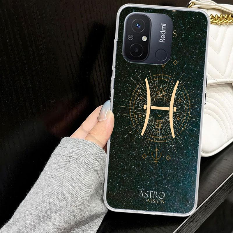 Libra Pisces Virgo Capricorn Aquarius Taurus Case for Xiaomi Redmi 14C 13C 13 12C 12 10C 10 10A Phone Cover 9C 9 9A 9T 8 8A 7 7A